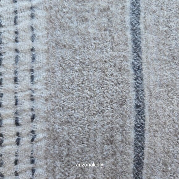 Laraib Cashmere Woven Scarf Natural Earthy Made in Nepal - Picture 9 of 16